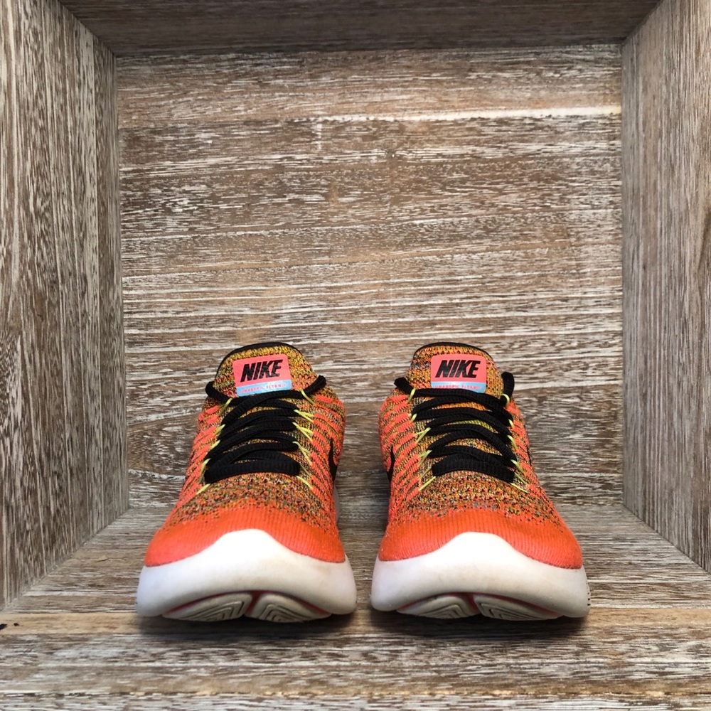 Nike LunarEpic Low Flyknit Orange Women’s Sz 6 - Picture 3 of 7